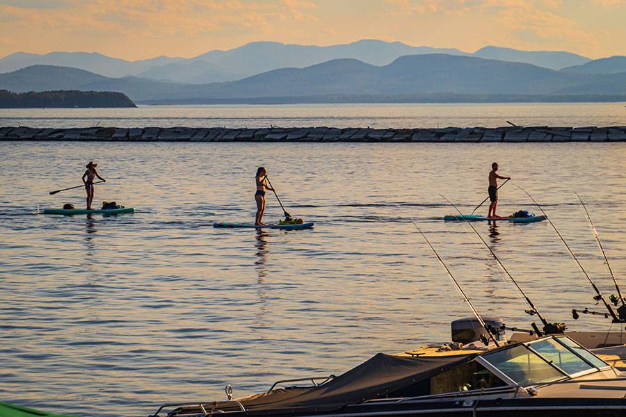 Paddleboarding Burlington Waterfront