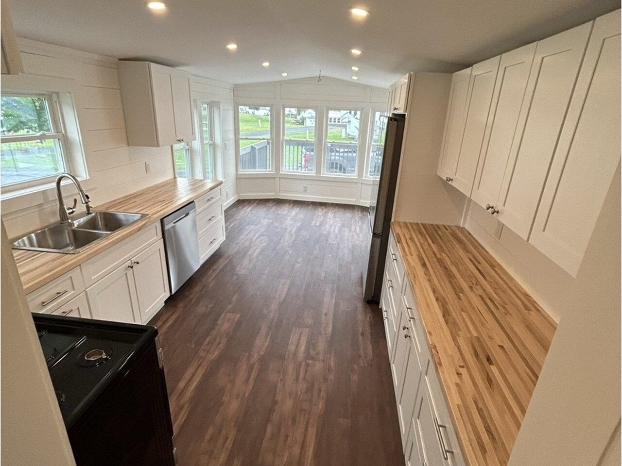 Kitchen looking to dining area