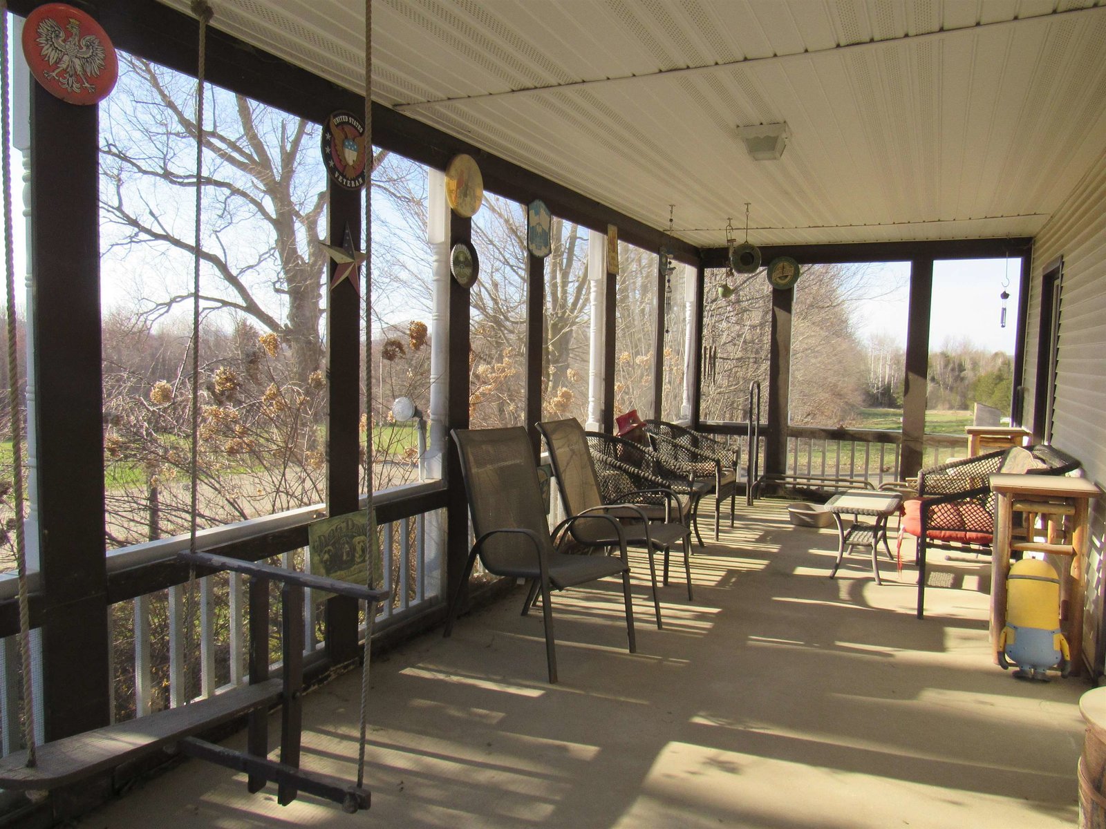 Large screened in porch