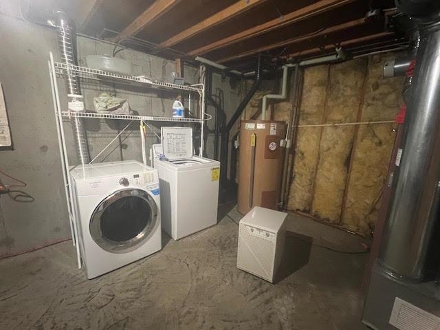 Laundry in the basement