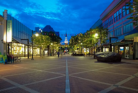 Northwest Vermont Church Street Marketplace at Night