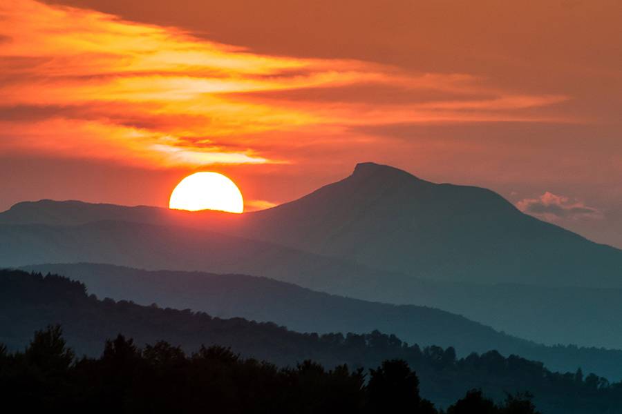 Camels Hump Sunset