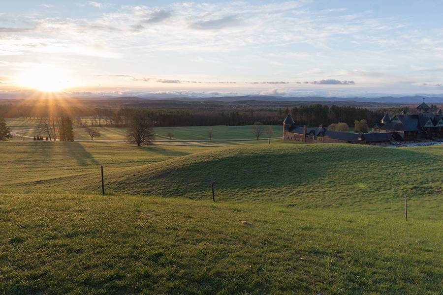 Shelburne farm sunrise
