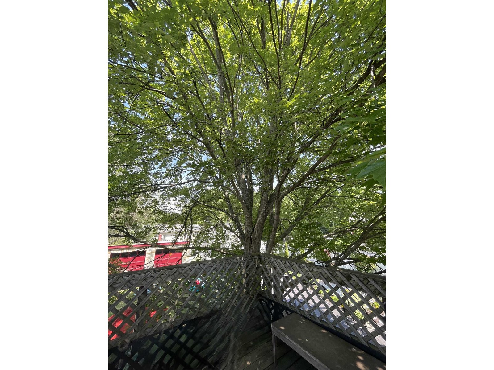 upstairs deck