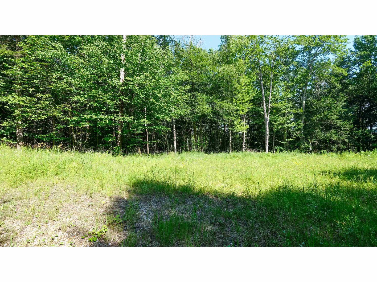 Looking west at homesite