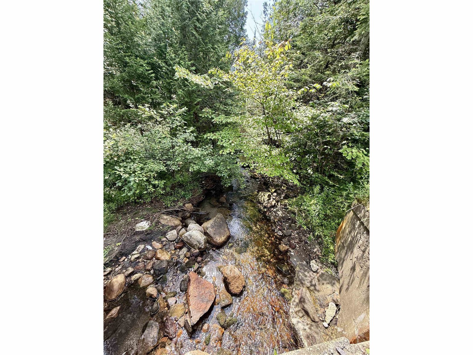 Roundy Brook Traverses the Property