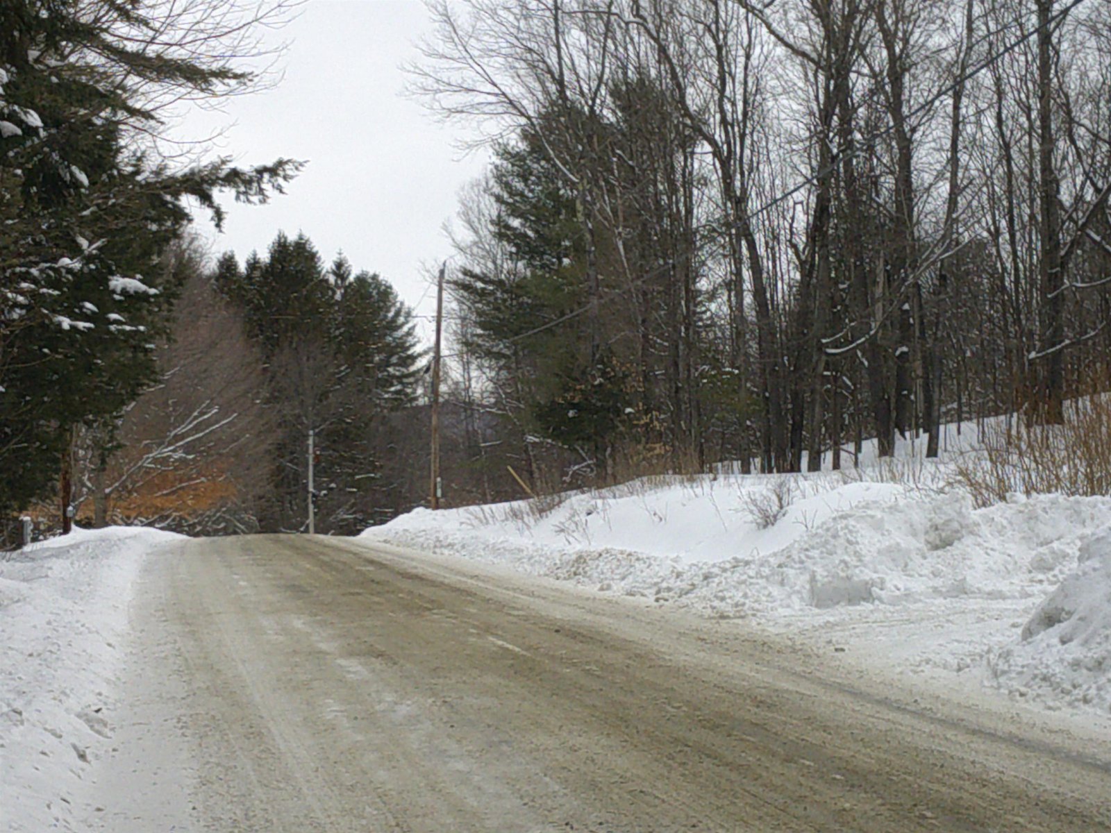 Looking down Plot Rd
