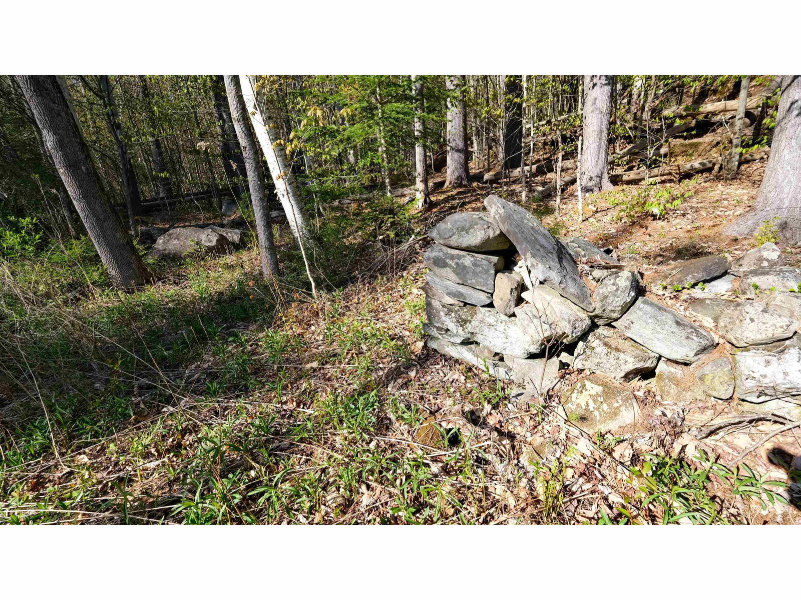 One end of stone walls