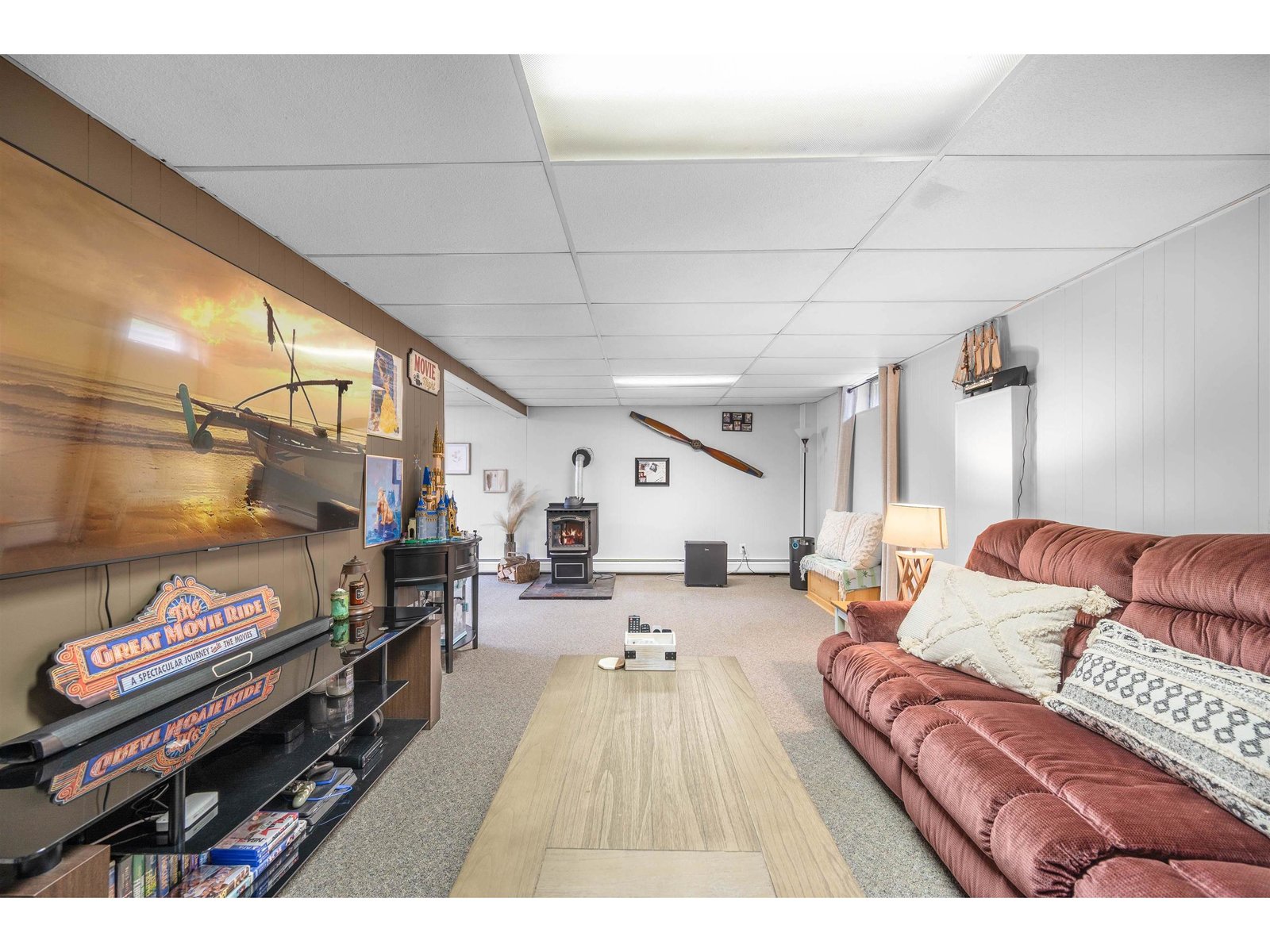 Family Room Pellet Stove