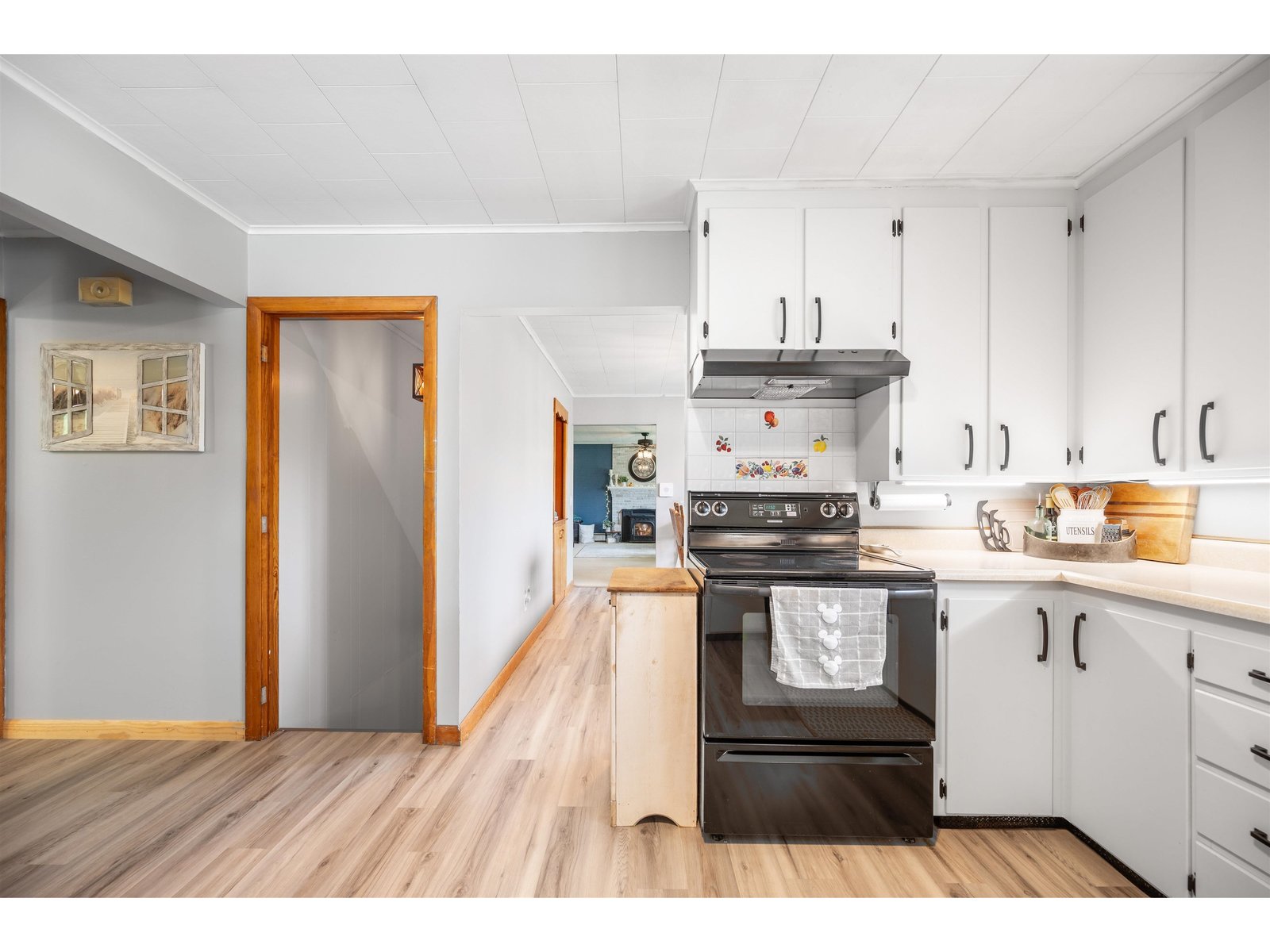 Kitchen into the Dining Room