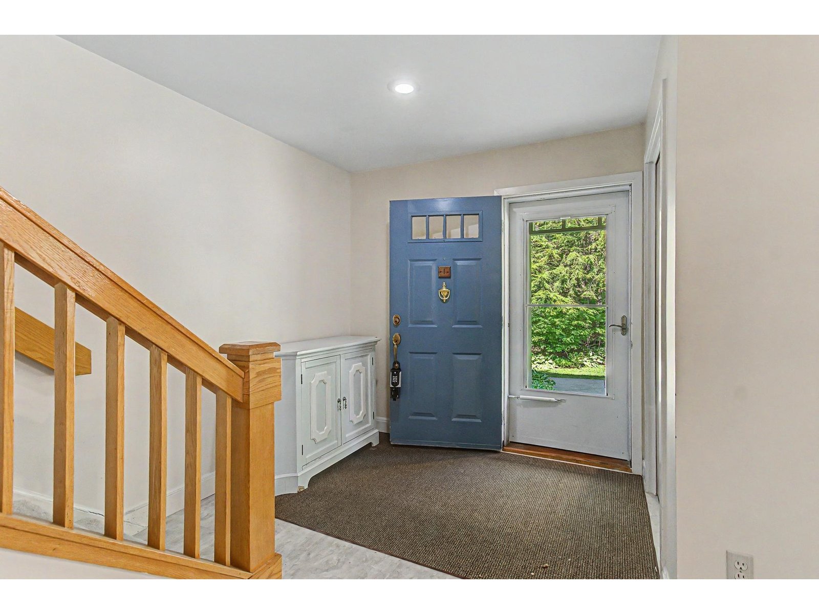 Foyer and mudroom area.