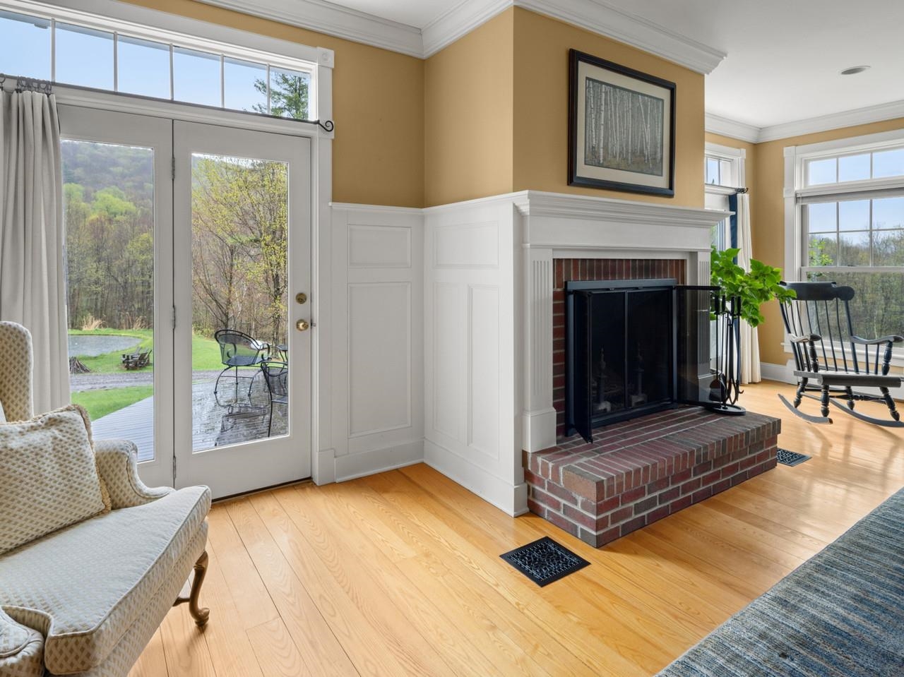 Wood-Burning Fireplace