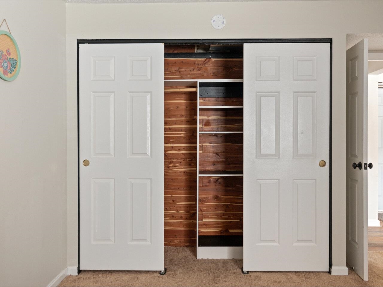 Large cedar-lined closet