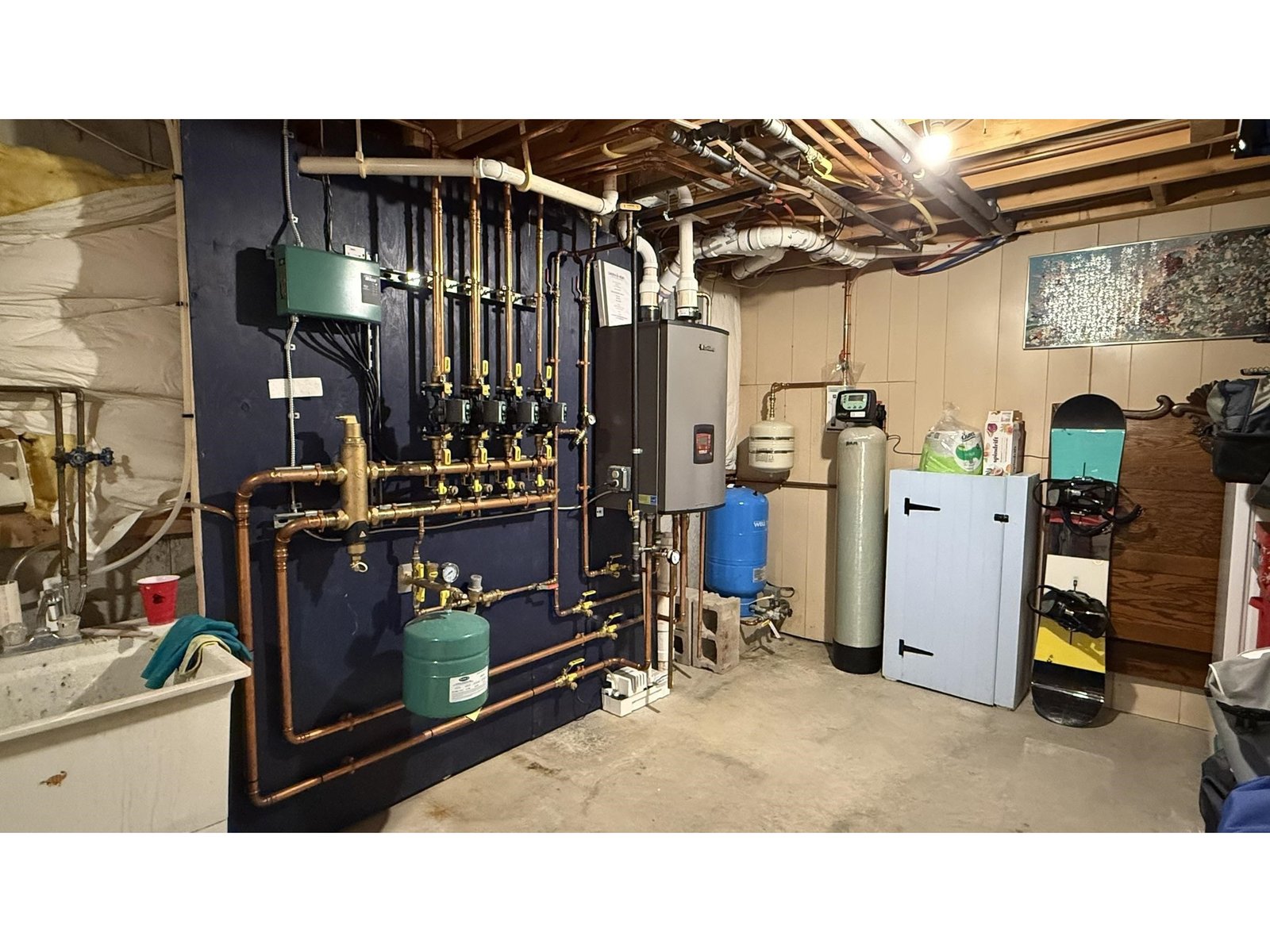 Basement utility room