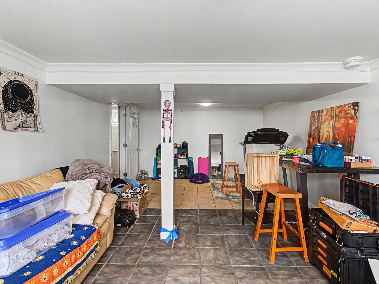 Basement rec room