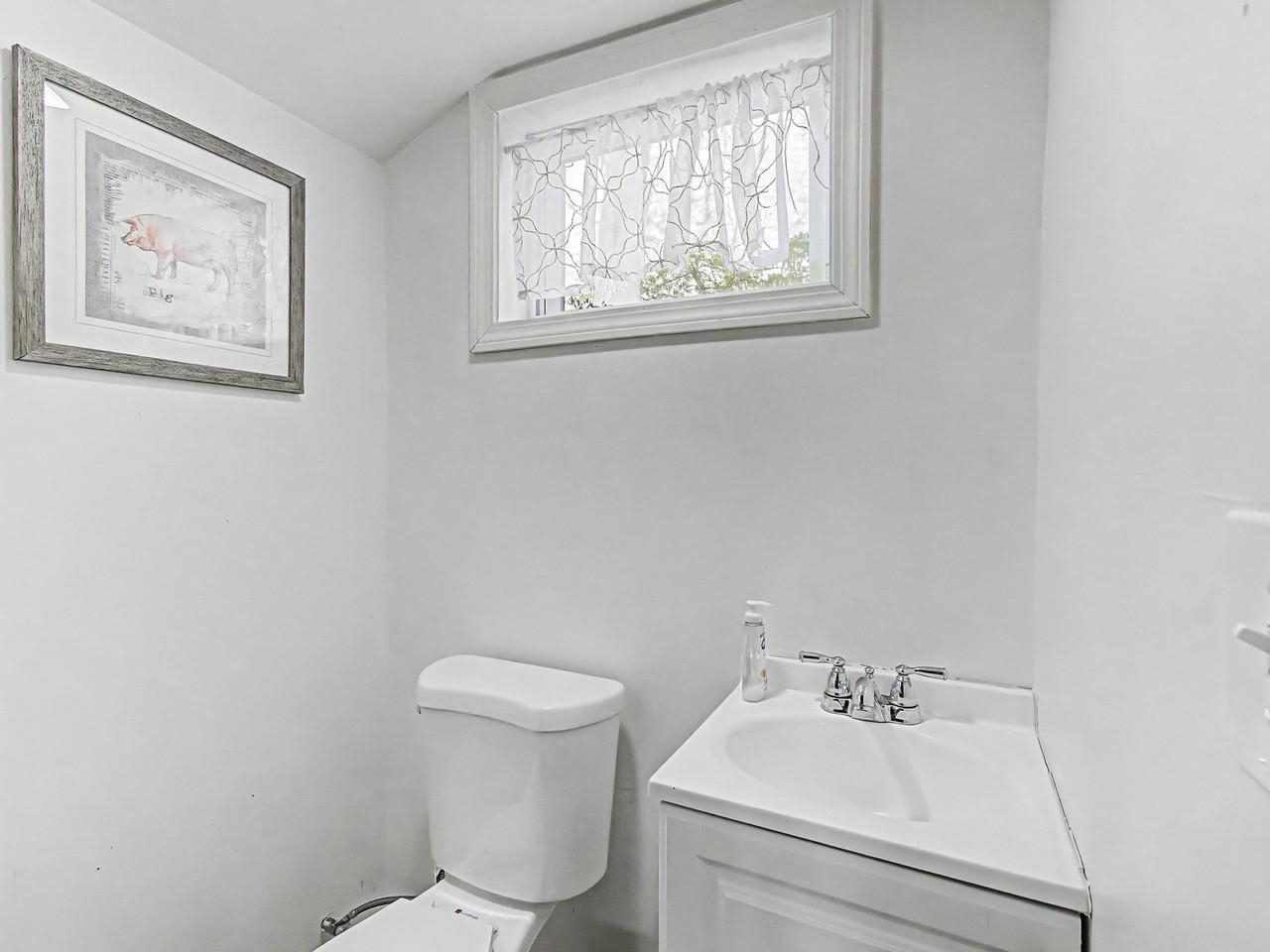1/2 bath in basement