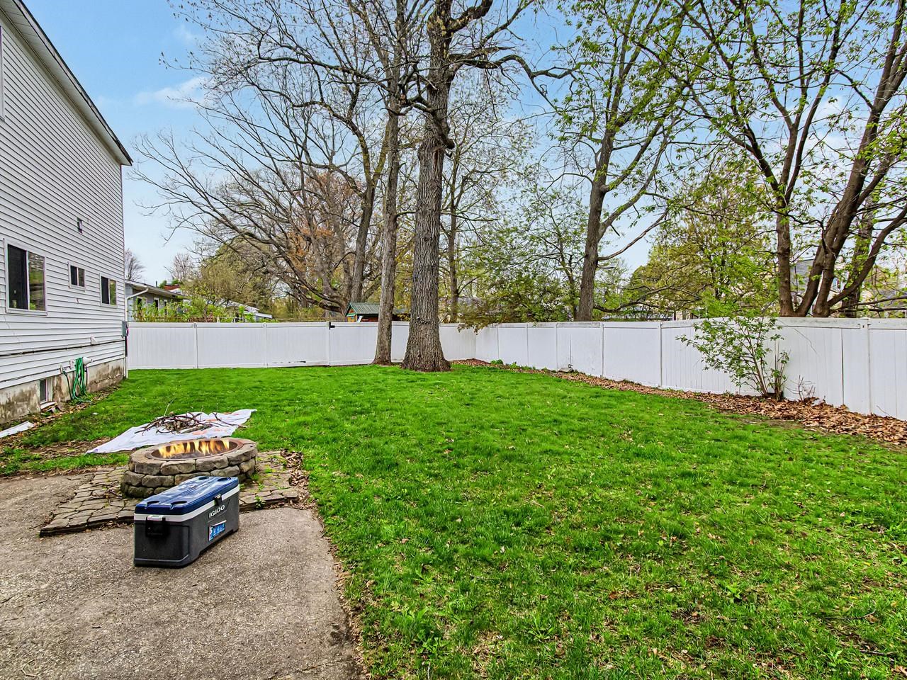 Fully fenced backyard
