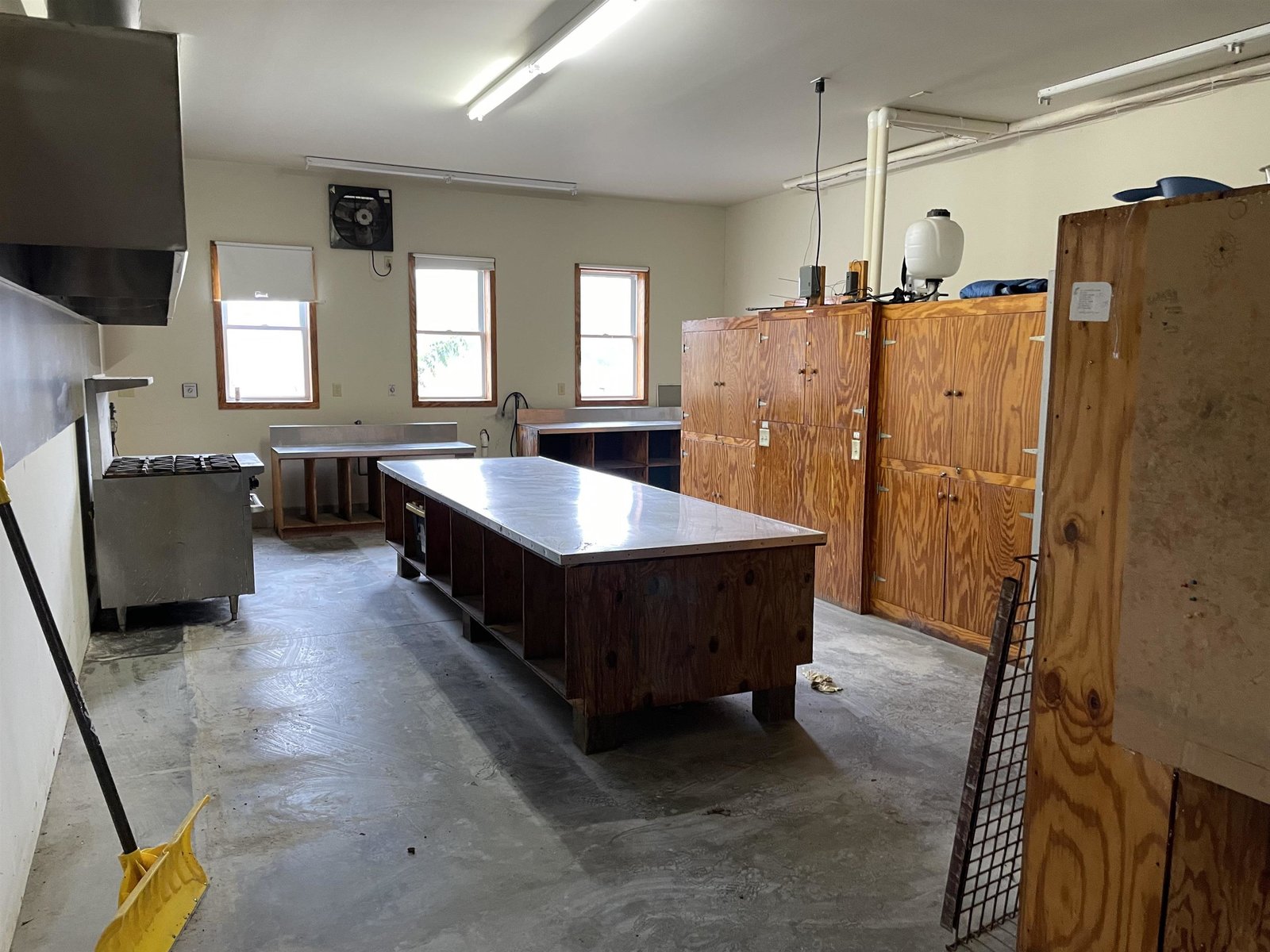 commercial kitchen and work area