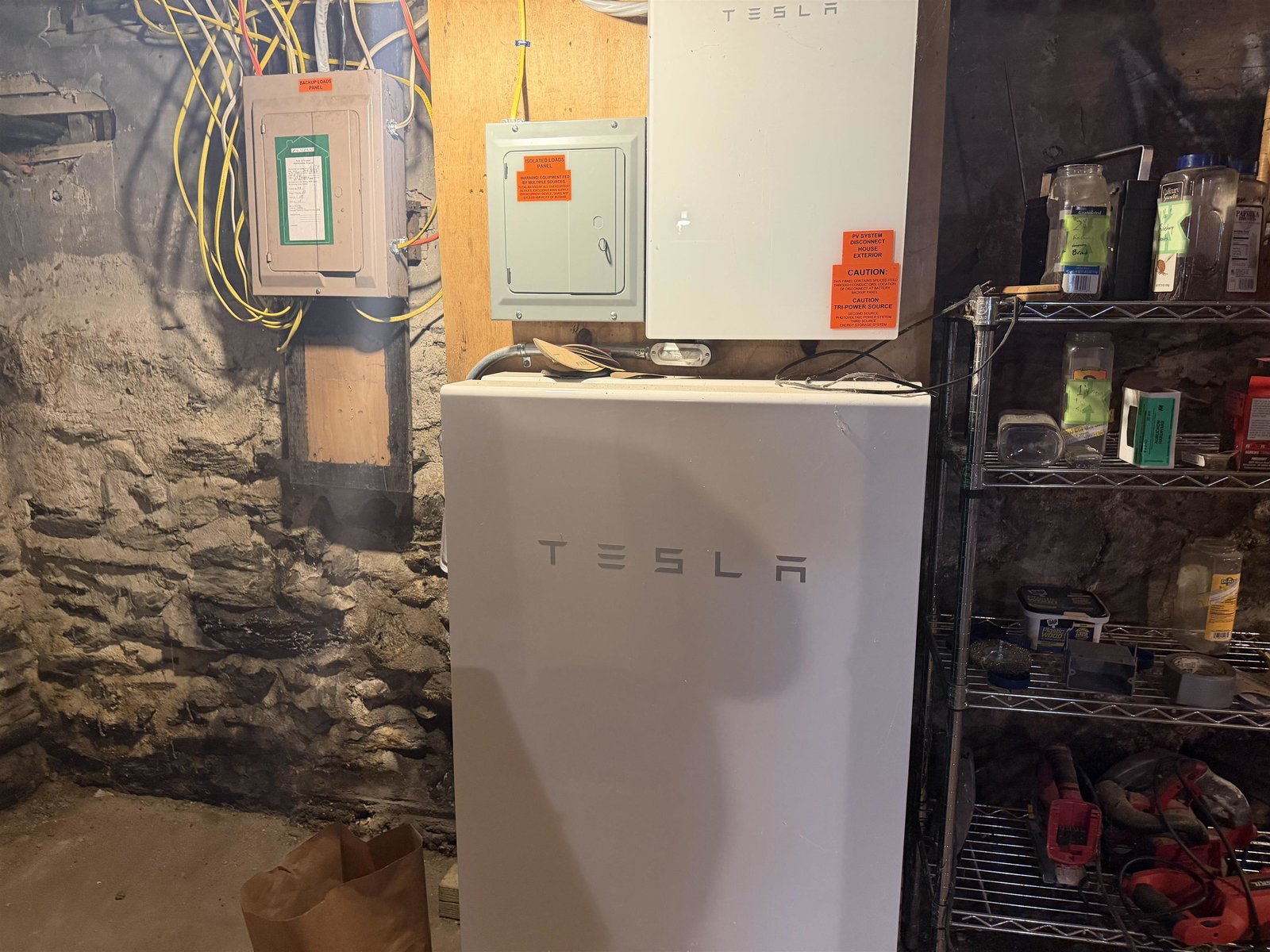 Tesla Batteries are rented and are $50 a month