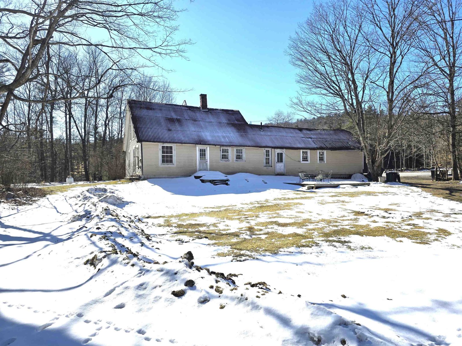 Back view of the home