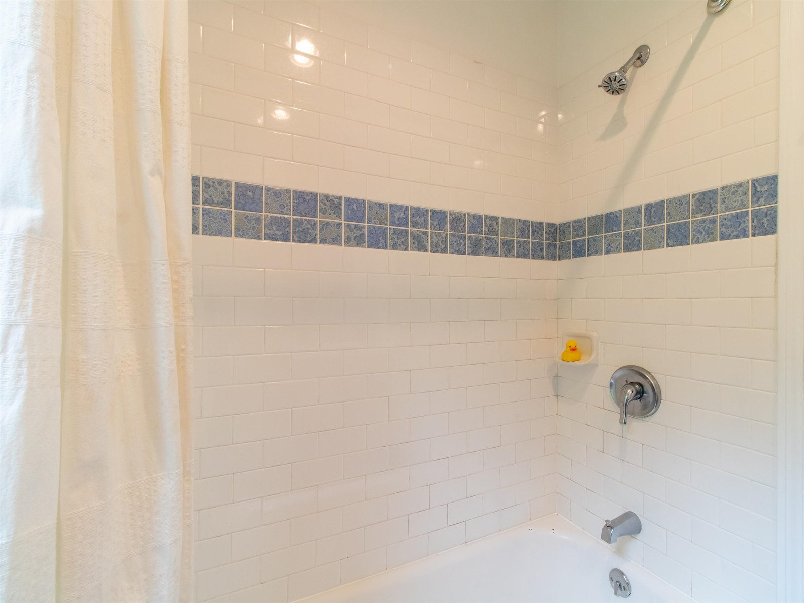 Tub shower in master