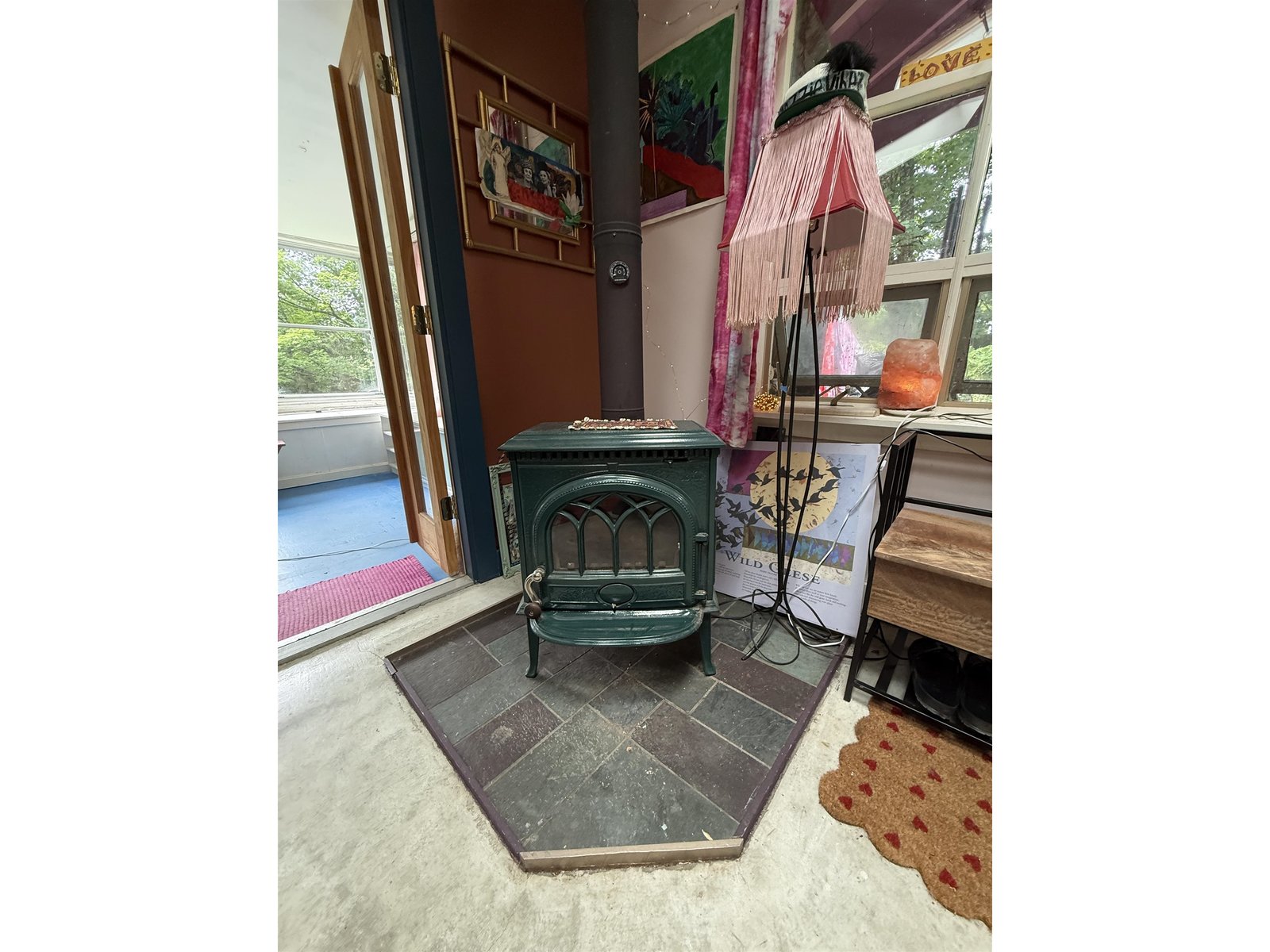 Jotul Wood stove one of the heating sources