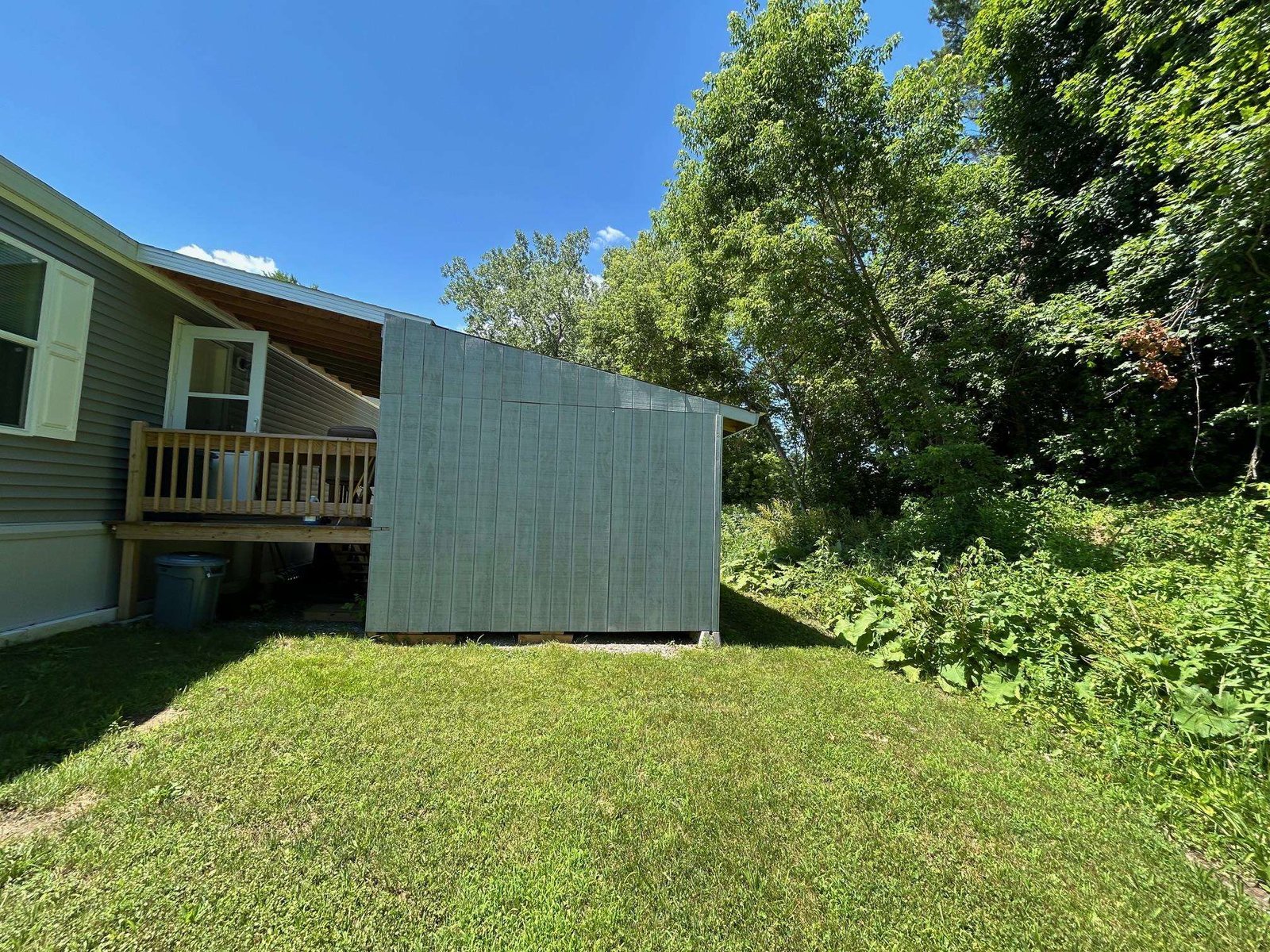 Back of carport