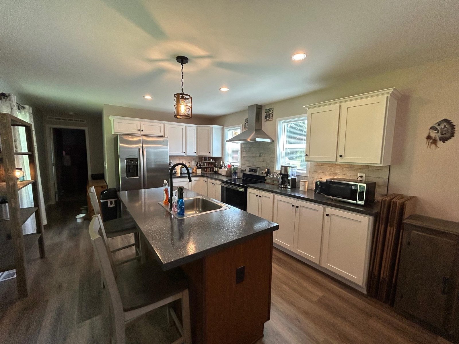 Kitchen from living room