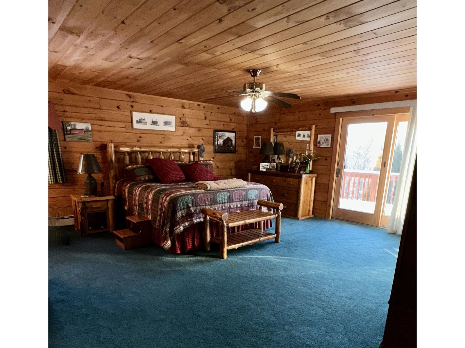Primary Bedroom With Balcony, walk-in Closet and 3/4 Bath