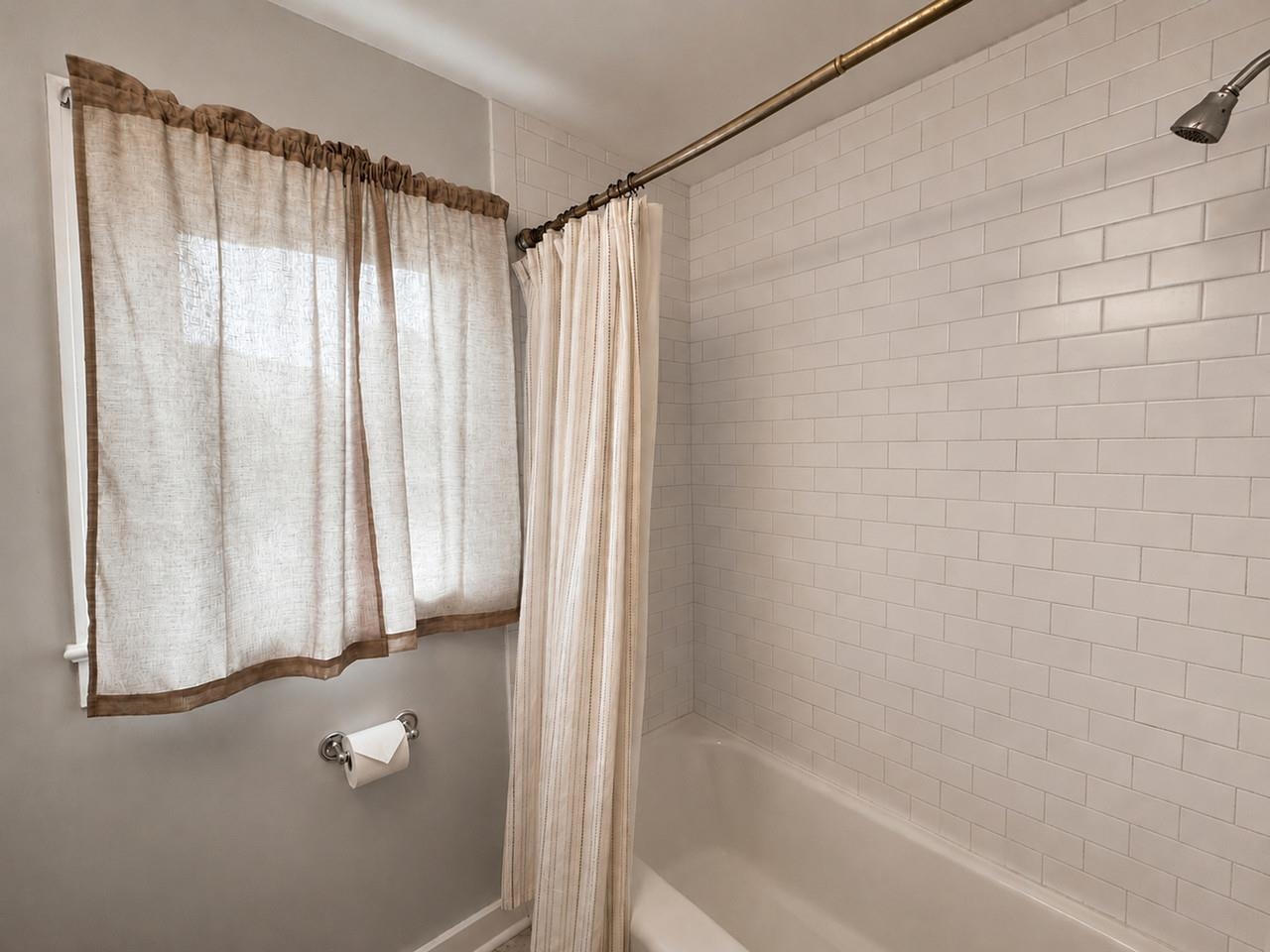 With Tiled Tub/Shower