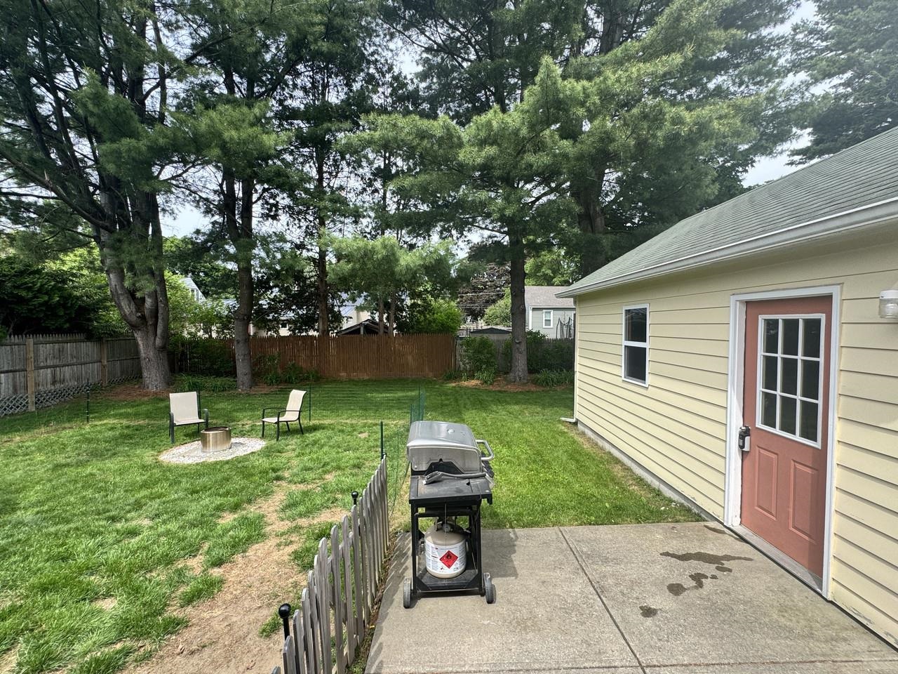 Back Patio with Fire Pit Area
