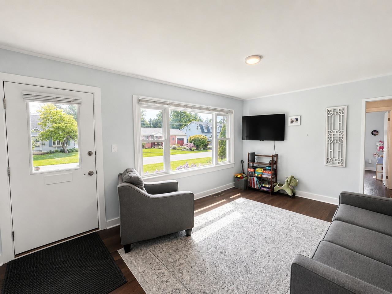 Front Entry and Living Room