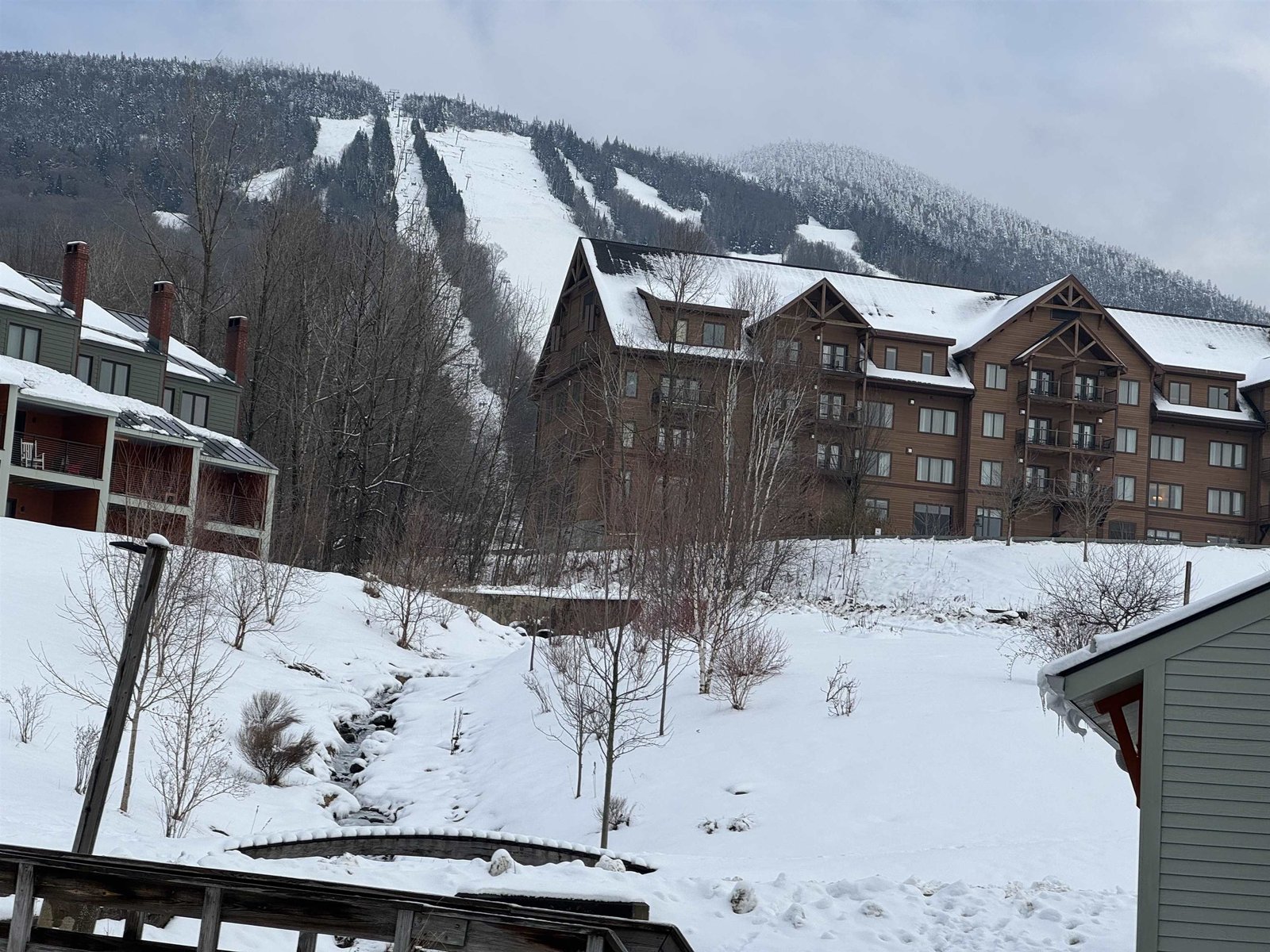 The hotel and Mountain above Unit #15