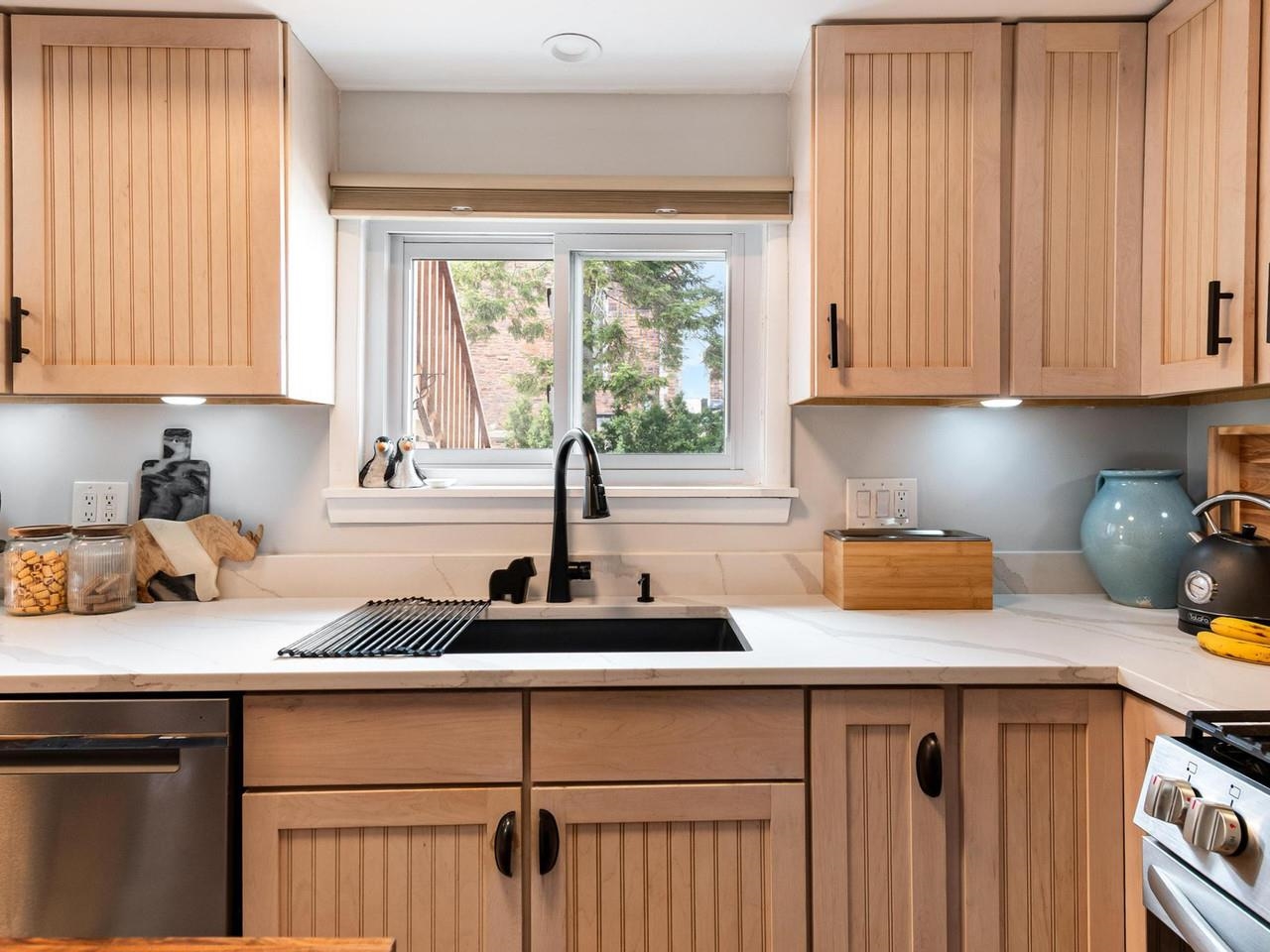 Kitchen window above sink