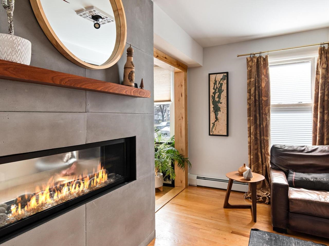 Contemporary fireplace