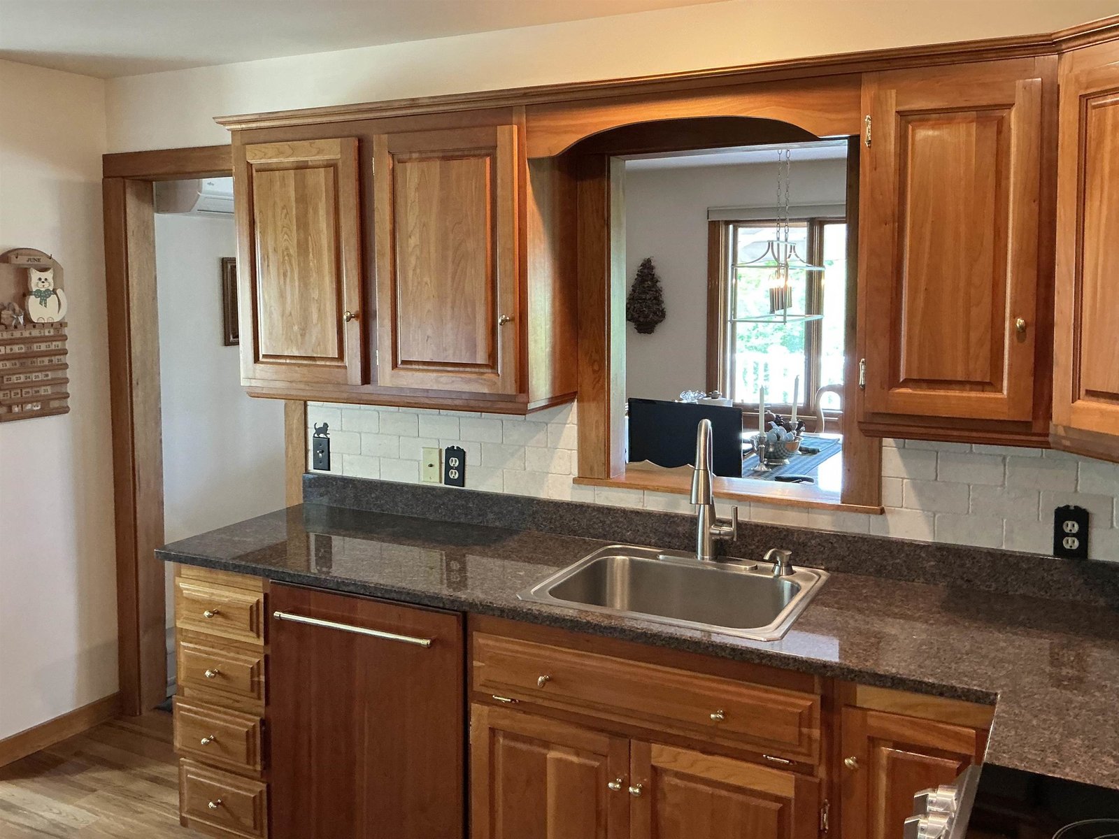 Kitchen View to Dining Room