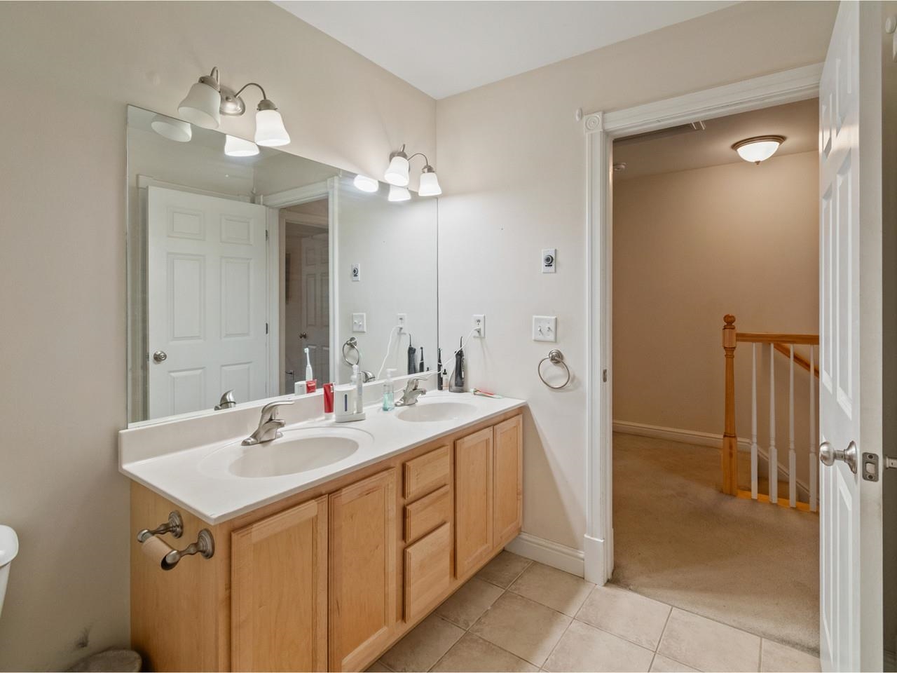Vanity with double sinks