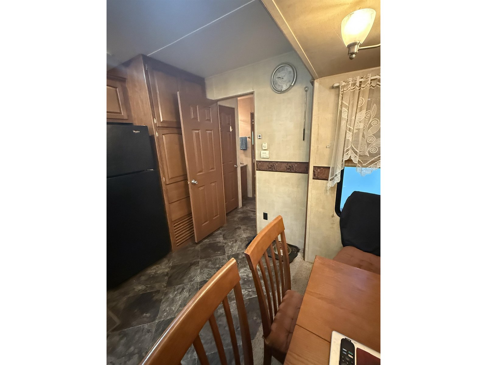 Dining view to Bathroom