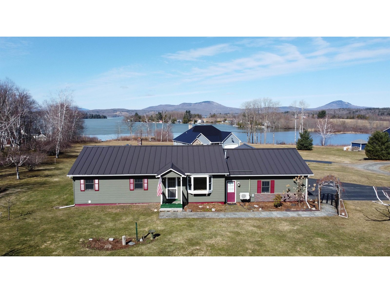 3 Bay Garage and Paved Driveway