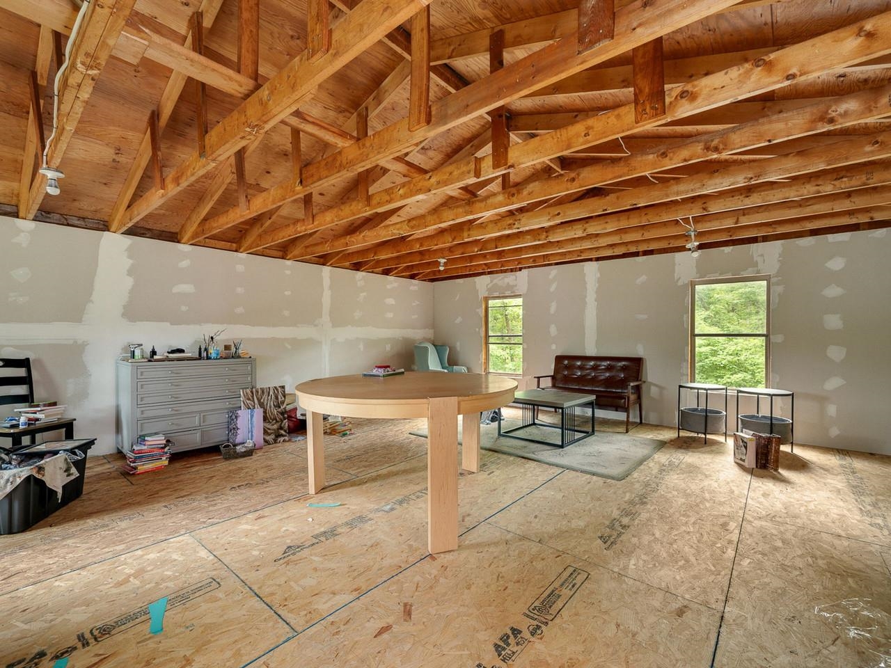 Above the garage