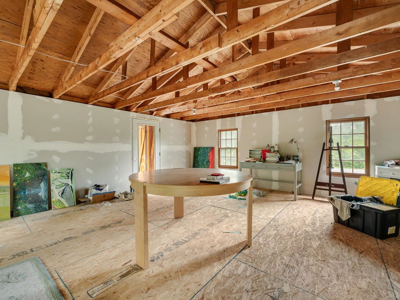 Above the garage