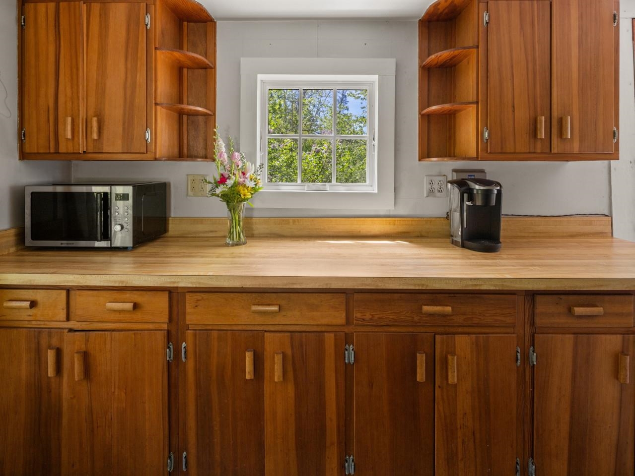 Wood cabinets