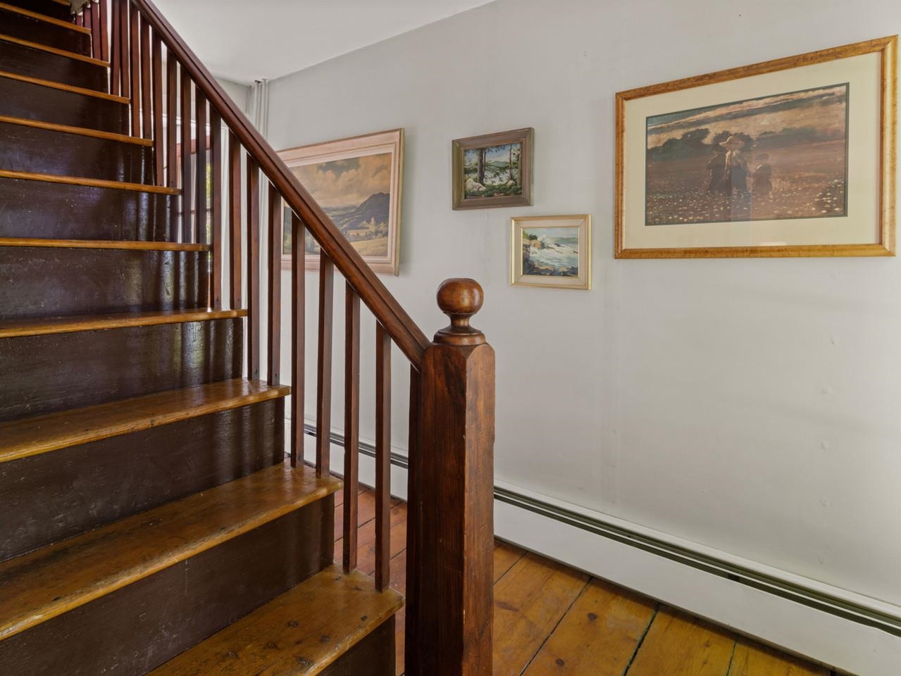 Vintage wood stairway