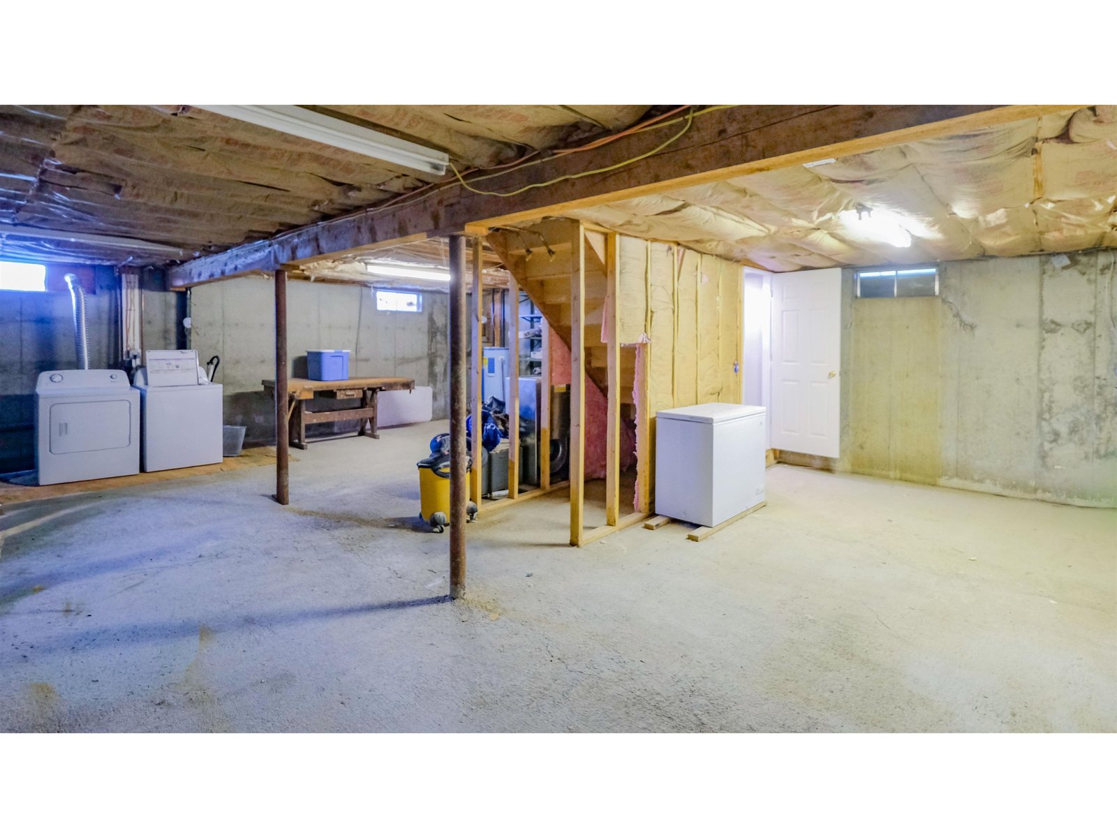 Laundry in basement