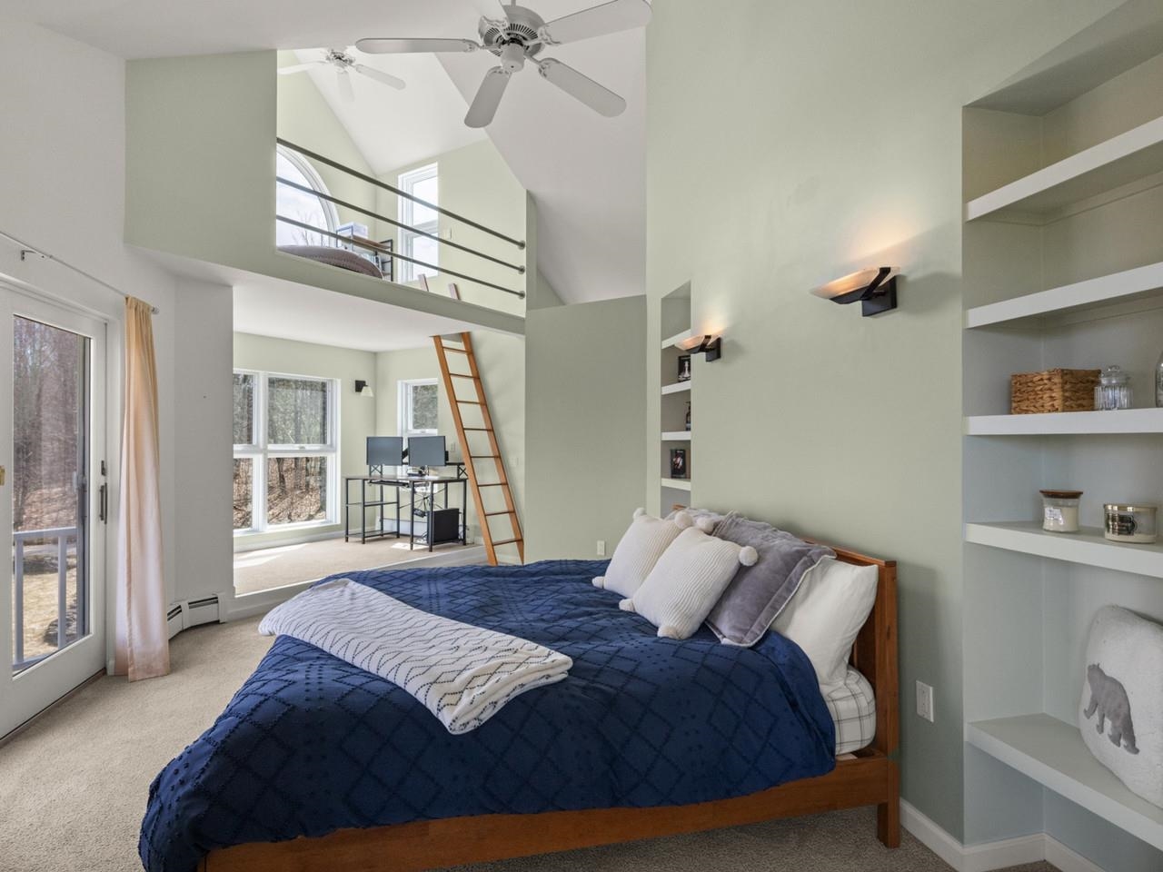 Primary Bedroom High Ceilings