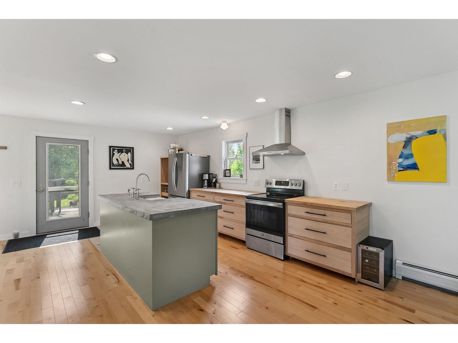 New kitchen with custom cabinetry