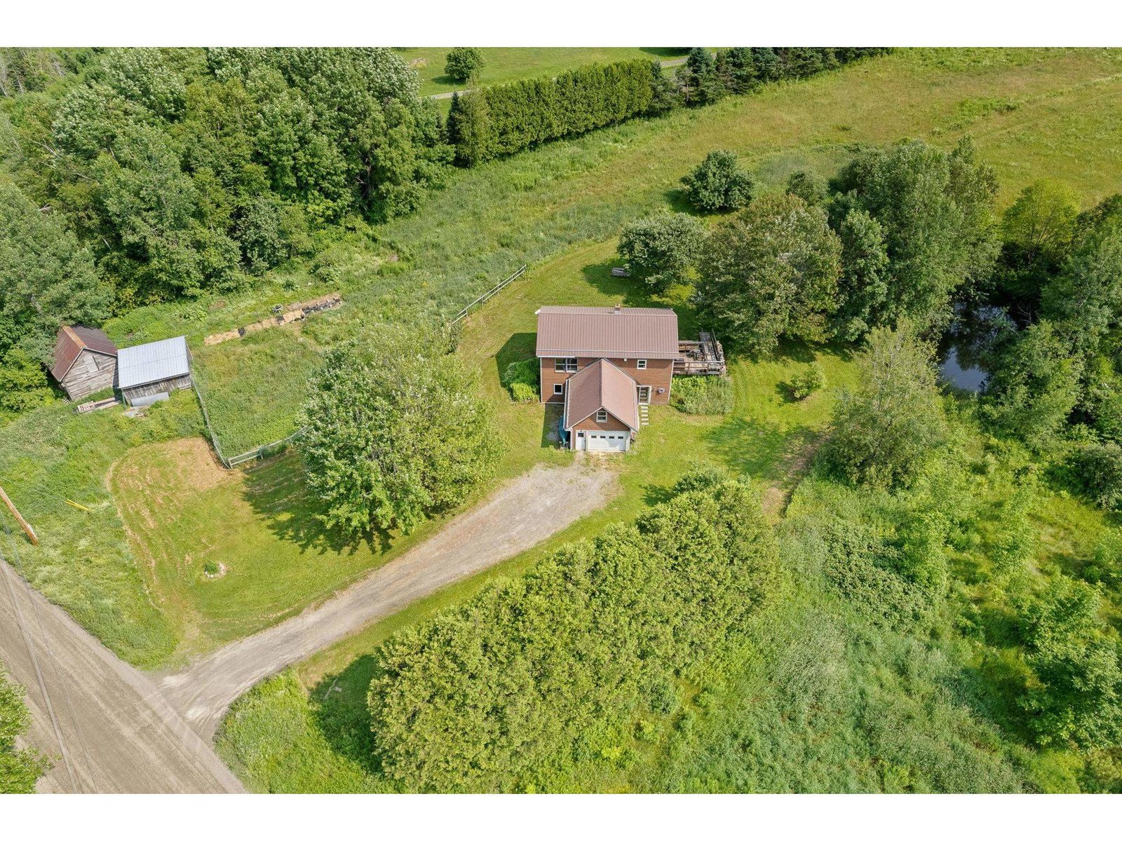 10+ acres of open fields and pasture