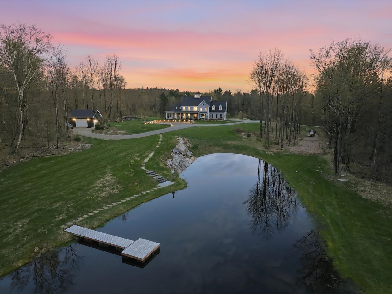Swimmable pond, 20-feet deep