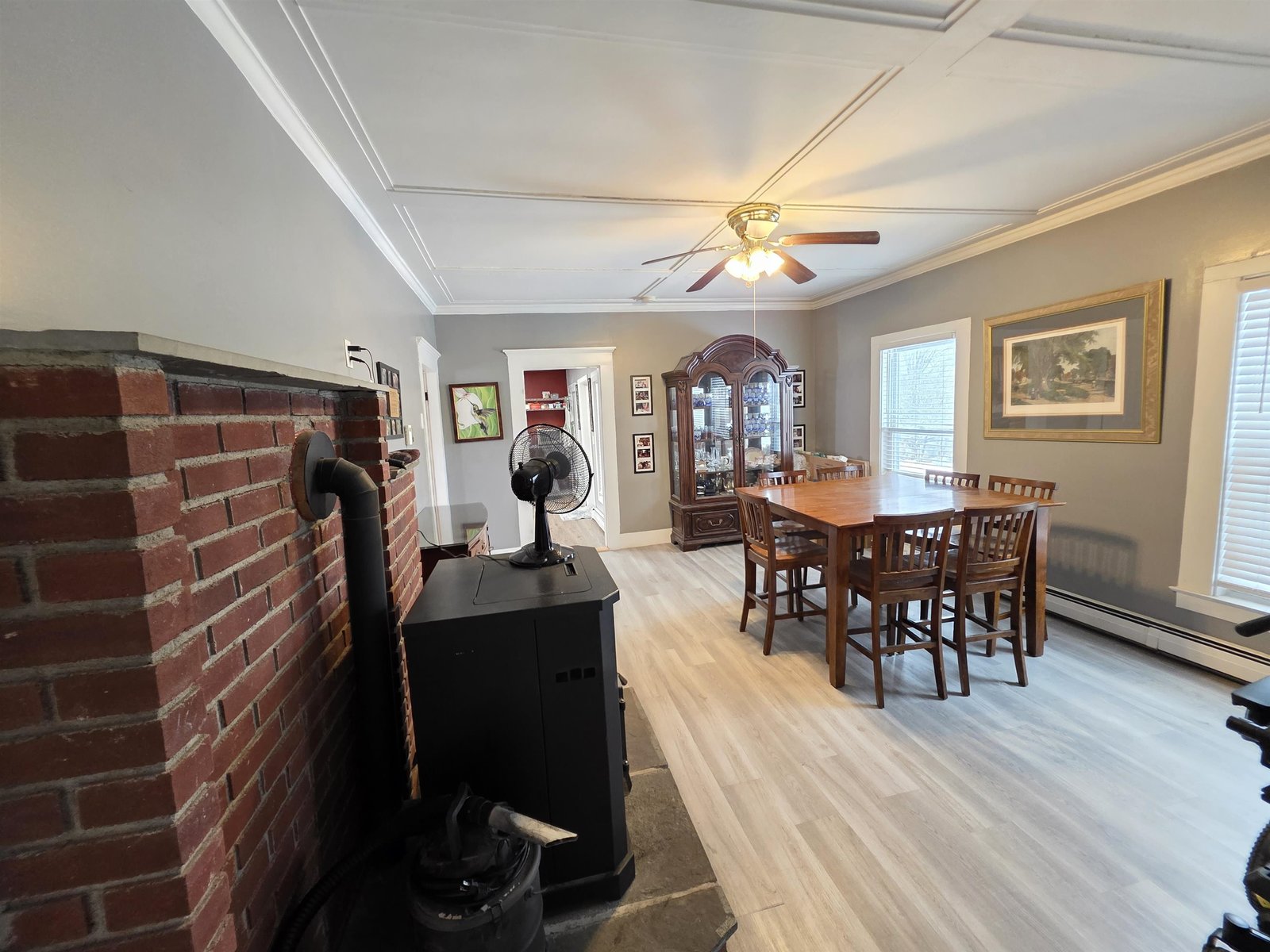 Dining room from living room