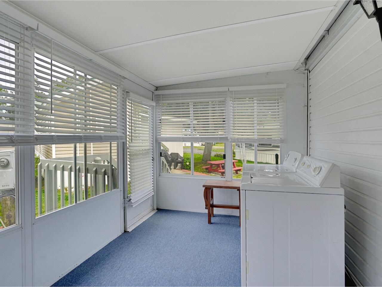 Washer/dryer in sunroom